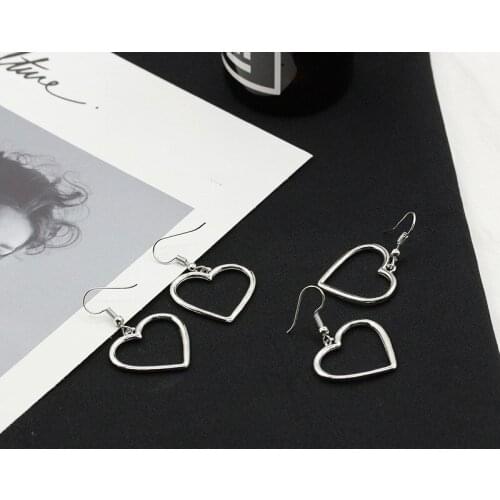 Miuoxion Wholesale Fresh and Simple Fashion Jewelry Hollow Love Earrings For Women Feature Namour Charm Gift All Seasons