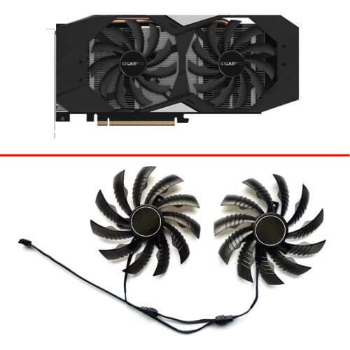 Original 2pcs 95mm PLD10010S12H 4PIN RTX2060 GPU FAN For Gigabyte GTX 1650 1660Ti RTX 2060 2070 Graphics Card Fans Cooler Fan
