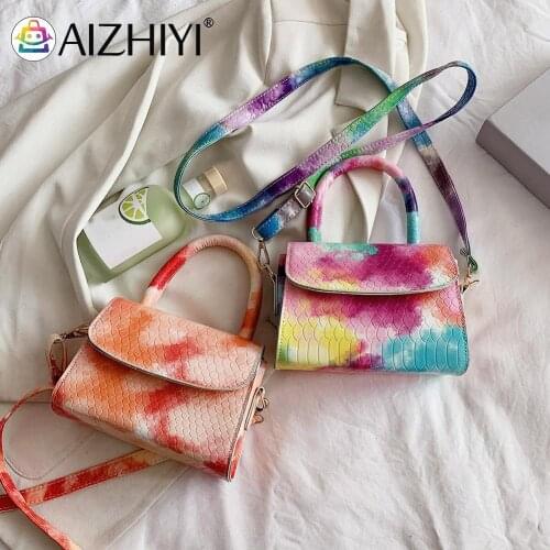 Popular Simple Female Daily Bag Casual Women Alligator Pattern Handbags Fashion Color PU Leather Shoulder Bag