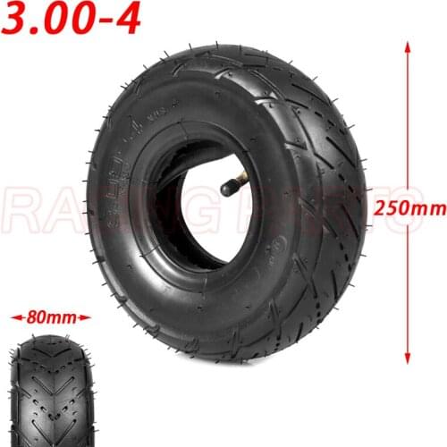 Tyre 3.00-4 Inner Tube and out tire for Knobby Scooter Go Kart Electric scooter Highway tire