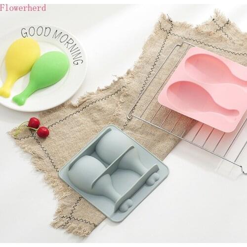 2-hole Handmade Silicone Soap Mold Chicken Leg Cake Mold Baking Tool Soap Form DIY Chocolate Candy Mold Fondant Tools Cake Decor