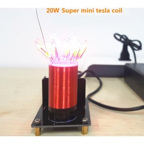 Stark 20W Wireless Transmission Test Super Mini Tesla Coil Small Technology Production Tube Tesla Coil