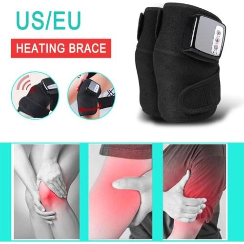 Heat Therapy Knee Support Brace Wrap Heated Vibration Massage Knee Joint Pain Relief Arthritis Rheumatism Treatment Welcoming