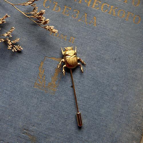 Vintage Insect Shape Brooches Brass Pin Brooch Jewelry Retro Handmade Brooches Gothic