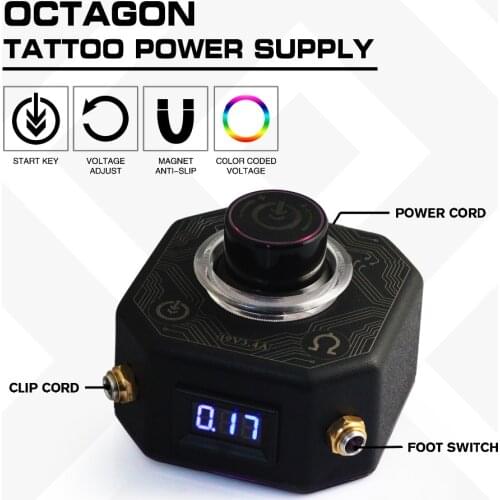 Octagon Tattoo Power Supply