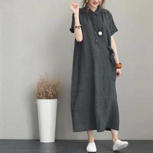 WE.FINE Summer Dresses With Buttons