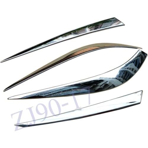 ABS Chrome Rear Tail Light Taillight Lamp Cover Trim Lid Eyelid Eyebrow Molding Garnish Fit For Mazda 3 Sedan 2014 2015 -2018