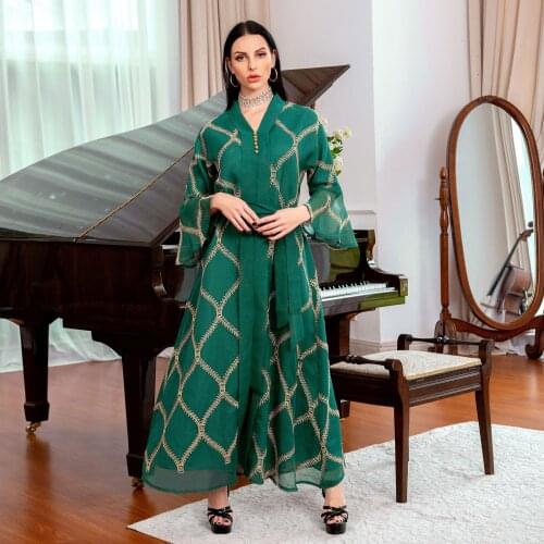 Autumn Ramadan Muslim Abaya Dress Women Hijab Dresses Jilbab Turkey Islamic Vestidos Elegant India Moroccan Kaftan Arab Elbise