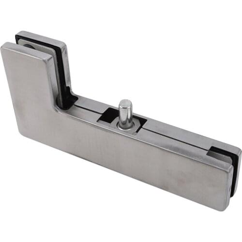 Stainless Steel Curved Clip Glass Door Clip Seven-word Fixed Door Clip Frameless Home Improvement Hardware Accessories
