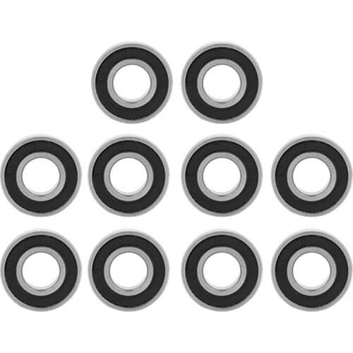 JFBL Hot 10Pcs 6900-2RS Rubber Sealed Deep Groove Ball Bearings for Skateboards Inline Skates Scooters 10X22X6mm