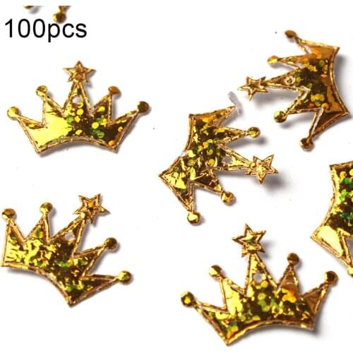 100Pcs Christmas Crown Shape Confetti New Year Wedding Party Table Scatter Holiday Decor Christmas Decorations For Home New