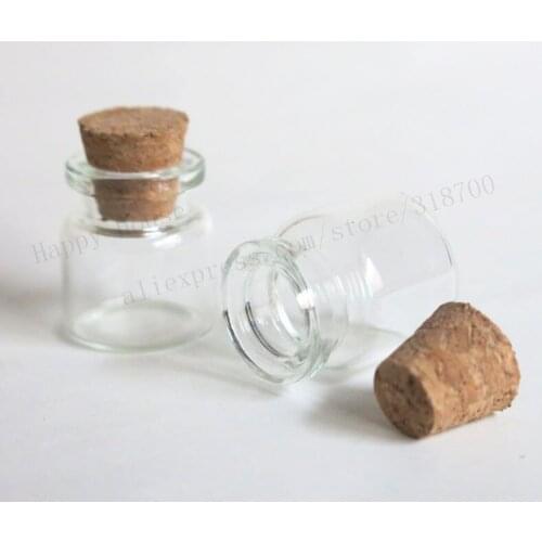1000pcs/lot 4ml mini clear glass bottles vials with cork,4cc small transparent empty glass jar,cork stopper glass vial