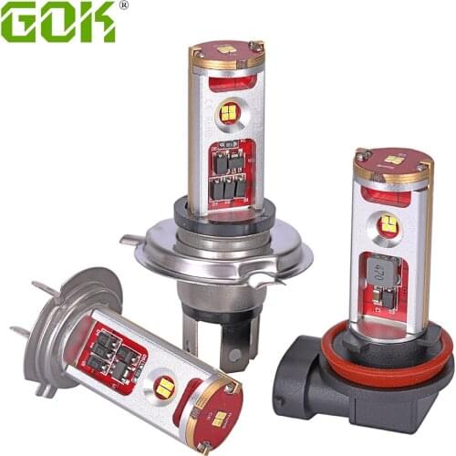 10 X Car H8 H11 led H1 H3 h7 h4 hi/lo 60W 12 led csp chip led Fog Lamp Running Light Turning Parking Bulb 10-30V