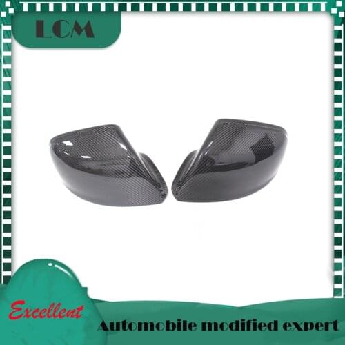 2009-2016 For Audi Q5 Q7 SQ5 Replacement style carbon fiber rear view mirror cover without lane assit & with side assit