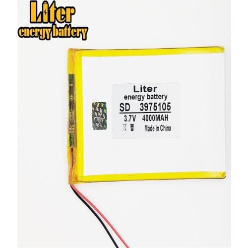 3.7V 3975105 4000mah polymer lithium ion battery Li-ion battery for tablet pc 7 inch MP3 MP4