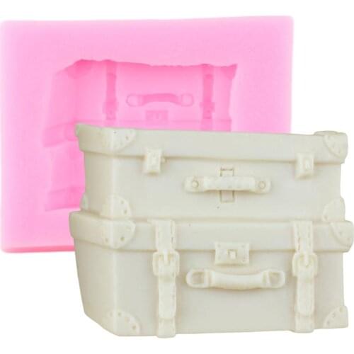 Retro 3D Trunk Silicone Molds Cupcake Topper Fondant Mould Cake Decorating Tools Candy Polymer Clay Chocolate Gumpaste Moulds