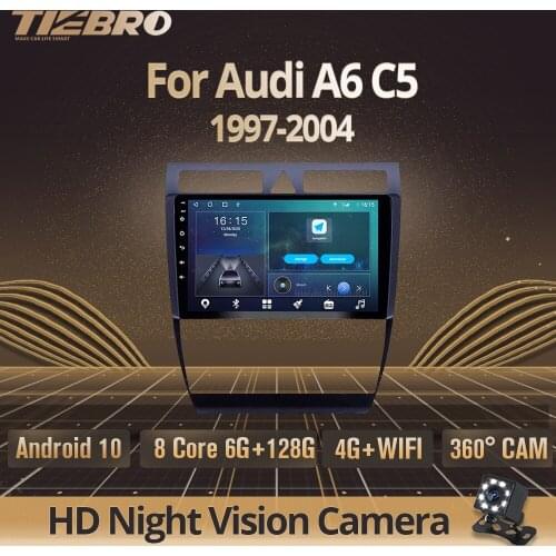 2DIN Android10 Car Radio For Audi A6 C5 1997-2004 GPS Navigation Stereo Receiver DSP Auto Radio Car Multimedia Player Car Video