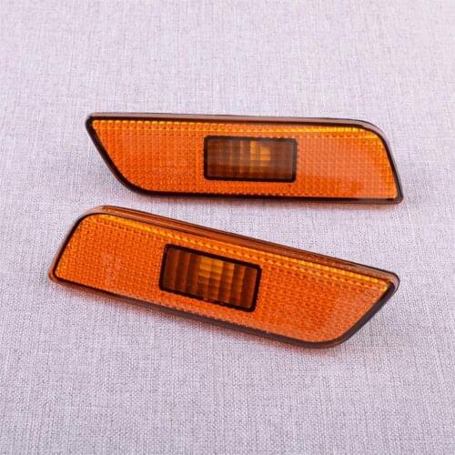 CITALL 1 Pair Front Side 30744360 30744361 Marker Lamp Light Yellow Lens NO BULB fit for Volvo S80 2002 2003 2004 2005 2006