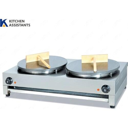 DE1Professional Stainless Steel Commercial Non-stick Electric Double Single Plate Crepe Maker