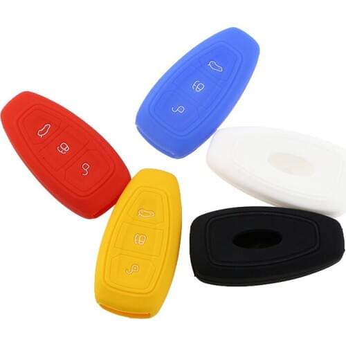 Remote Smart Car Key Case Cover for Ford Fiesta Focus 3 4 Mondeo C-Max Cmax B-Max Kuga Escape Ecosport Silicone 3 Buttons