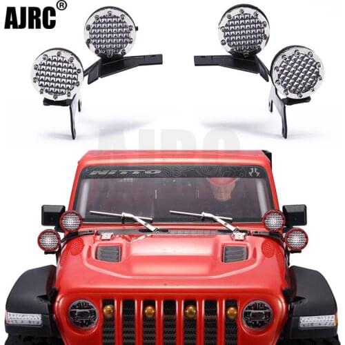 AXIAL SCX10 JEEP Wrangler TRX4 TRX6 headlights off-road vehicle modified square spotlight D searchlight