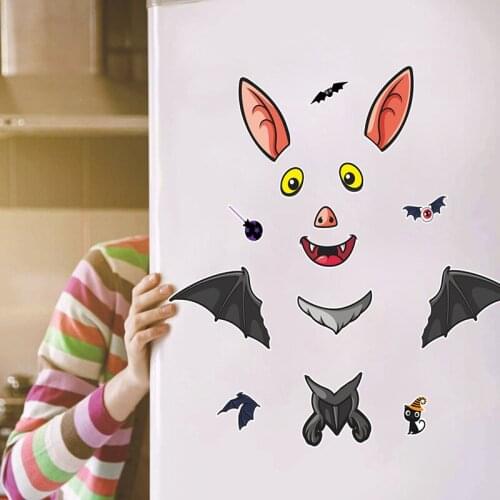 Halloween Refrigerator Magnets Decorations,Monster Frankenstein Pumpkin Witch Bat Kitchen Cute Funny Party Supplies Decor