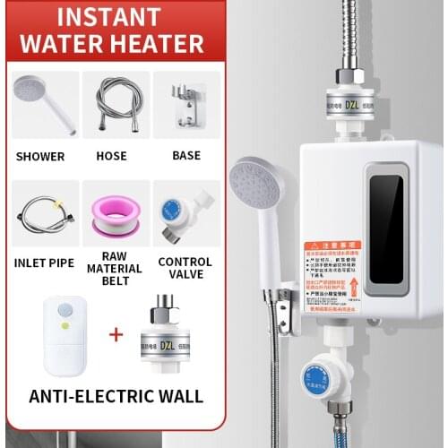 Instant electric water heater 3400W small household mini water heater 220V fast hot bath constant temperature rental room toilet