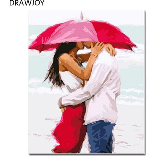 DRAWJOY Framed Wall Art Pictures DIY Oil Painting By Numbers DIY Canvas Oil Painting Home Decor For Living Room GX3037 Picture