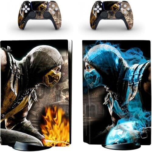 Mortal Kombat 11 PS5 Disc Edition Skin Sticker Decal Cover for PlayStation 5 Console & Controller PS5 Disk Skin Sticker Vinyl
