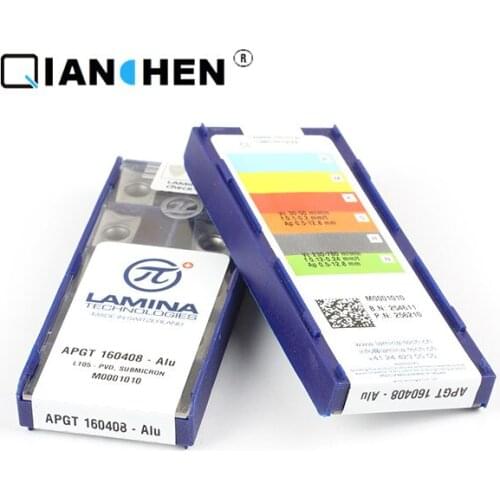 Genuine original high quality high-performance LAMINA APGT 160408-Alu LT05 (10pcs/lot) tungsten Carbide Cutting tools inserts