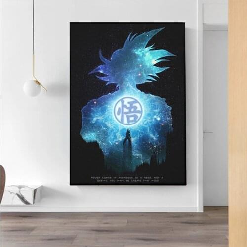 Dragon Ball Z Monkey King Minimalist Printing Poster Wall Art Canvas Painting Japanese Anime Picture Retro Movie Home Decor
