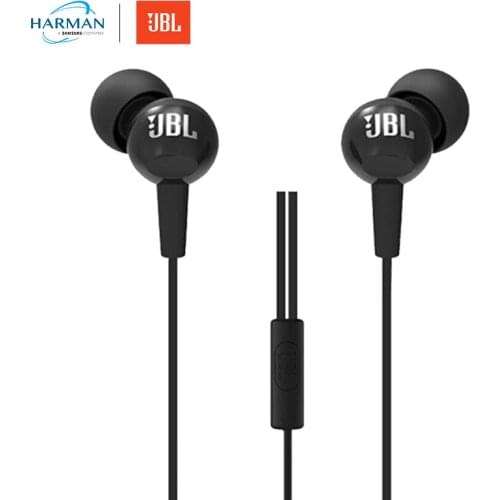 JBL C100Si 3.5mm Wired Stereo Earphones Deep Bass c100 si Music Sports Headset Gaming Headphone Handsfree with Microphone