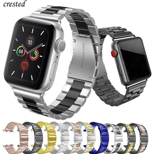 Strap for Apple watch band 44 mm 40mm iWatch band 38mm 42mm Stainless Steel metal bracelet Apple watch 5 4 3 2 1 38/40 42/44mm