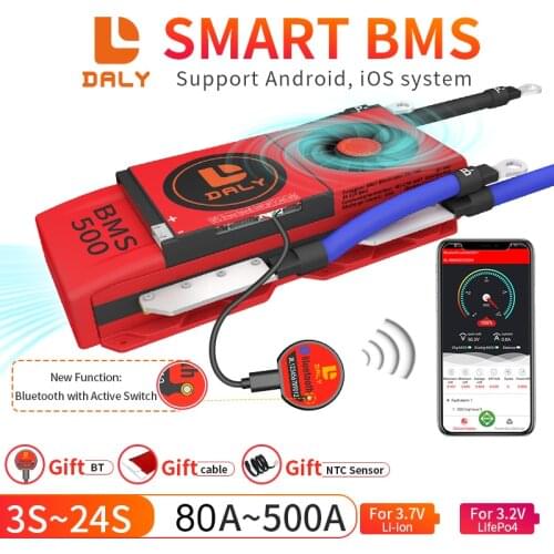 Smart BMS 4S LiFePo4 12V 48V 30A 60A 80A 100A 120A 150A 200A 250A 300A 400A 3S-32S Li-Ion LTO 3S 4S 7S 8S 12S 13S 16S 24S