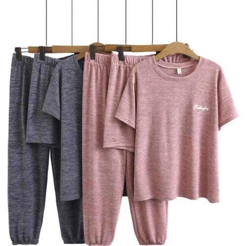 Tracksuit Women Plus Size 2021 Summer New Style Korean Loose Sports And Leisure Home Wear Suit 3 Piece Set Casual Outfits zh1494