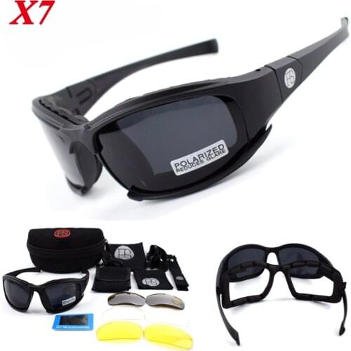 Tactical X7 Polarized Hunting Shooting Goggles Eyewear Men Outdoor Sport UV400 Protection Sunglasses Hiking Glasses
