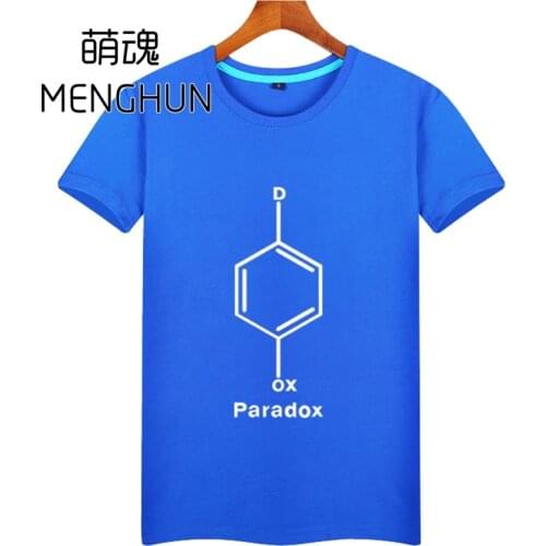 TBBT The Big Bang Theory t shirts Chemical note Paradox concept Sheldon t shirts mens t shirts ac795