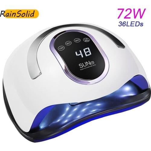 SUN Y8 72W UV Lamp for Nail Dryer 36 pcs LED Ice Lamp for Manicure Drying Gel Polish Nail Lamp With LCD Display Nail Art Tools