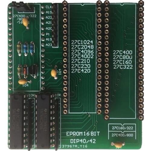 Eprom 16bit Adapter, 27C400/800/160, 27C322, 27C1024/2048/4096