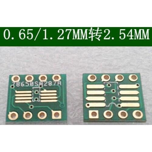 80PCS Gold plated SO8 MSOP8 SOIC8 TSSOP8 SOP8 turn DIP8 IC adapter Socket Adapter plate PCB (NO IN Pin Header)