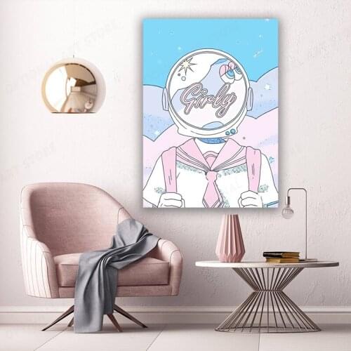 Abstract Cartoon Modern Painting Home Decoration Wall Art Canvas Anime Posters Prints for Livingroom Art Bedroom