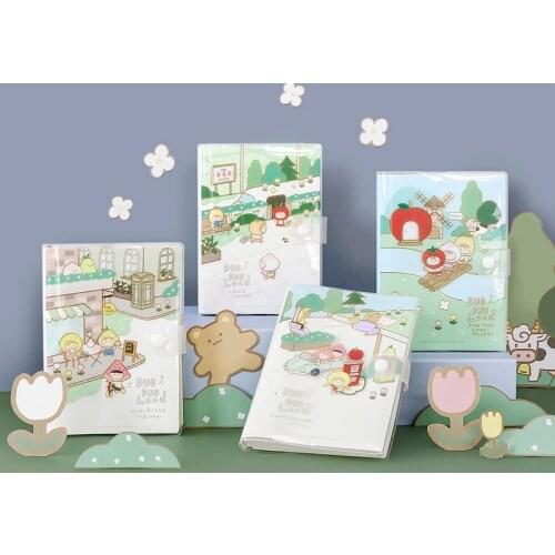 The memory & Planner A5 color horizontal line cute hand ledger notebook