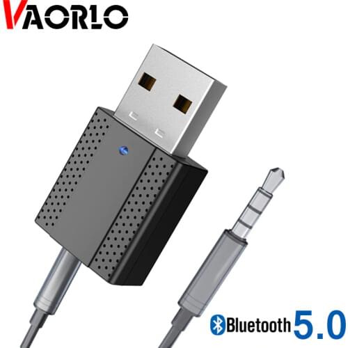 VAORLO 2 In 1 Bluetooth Adapter For TV Wireless 5.0 Receiver Audio Transmitter With 3.5mm AUX Stereo Music Low Latency Adaptor