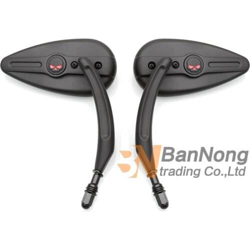 8mm Rear View Side Mirror For Harley Road King Touring XL 883 Sportster Fatboy Dyna FXDF FLSTF Softail Springer V-ROD Motorcycle