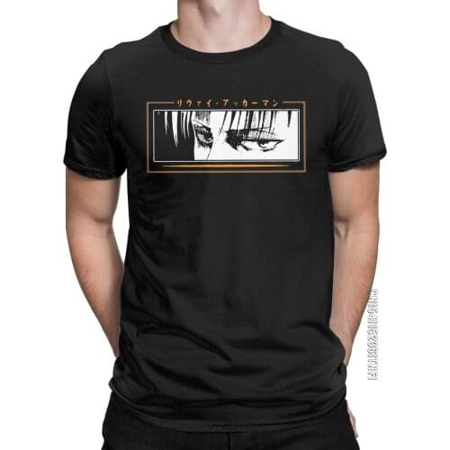 Attack On Titan SnK Stare T Shirts Mens 100% Cotton Leisure T-Shirts Round Neck Tee Shirt Classic Short Sleeve Tops 2XL 3XL