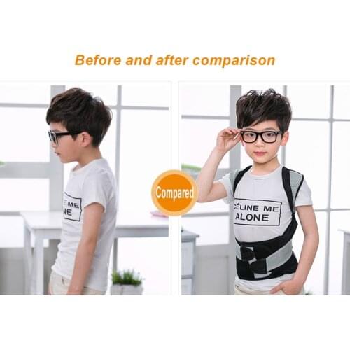 Posture Corrector Adjustable Supporter Used for Thoracic kyphosis deformity Provides Shoulder Neck Pain Relief keel Support