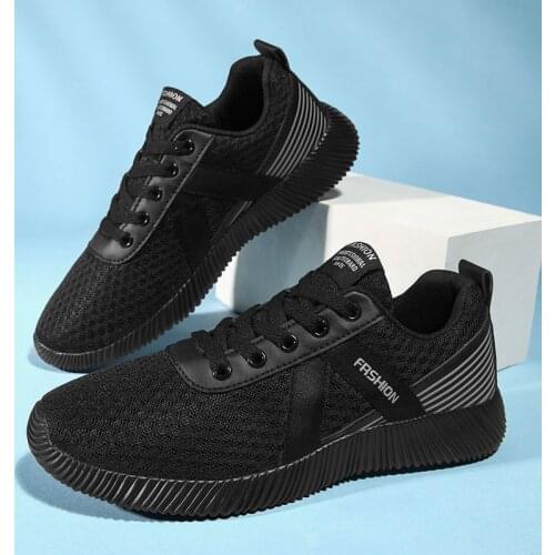 2021 Mens Shoes Mesh Lace Up Mans Casual Shoes Men Sneakers Breathable Mans Footwear Flat Sneakers Walking Male Chaussure Homme