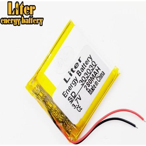 Li-po 3.7V 280mAh 303030 Polymer lithium ion / Li-ion battery for Voice recorder pen,mp3;mp4,,Smart watch