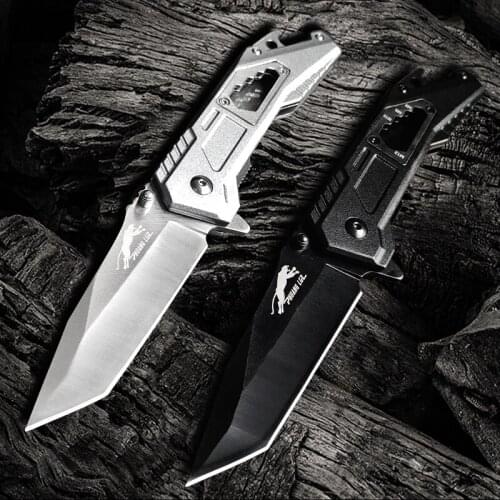 D2 Steel Blade Multipurpose Folding Tool Knife Wilderness Adventure First Aid Self-Defense Knife Camping Survival Tactical Knife