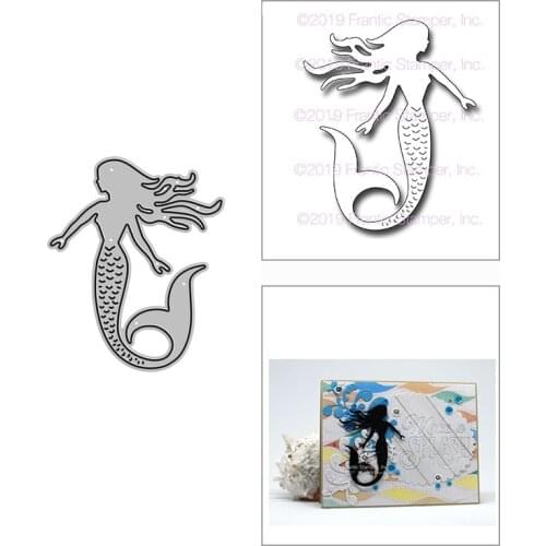 2021 New Mysterious Mermaid Metal Cutting Dies for DIY Scrapbooking Decorative and Card Making Paper Craft Embossing No Stamps